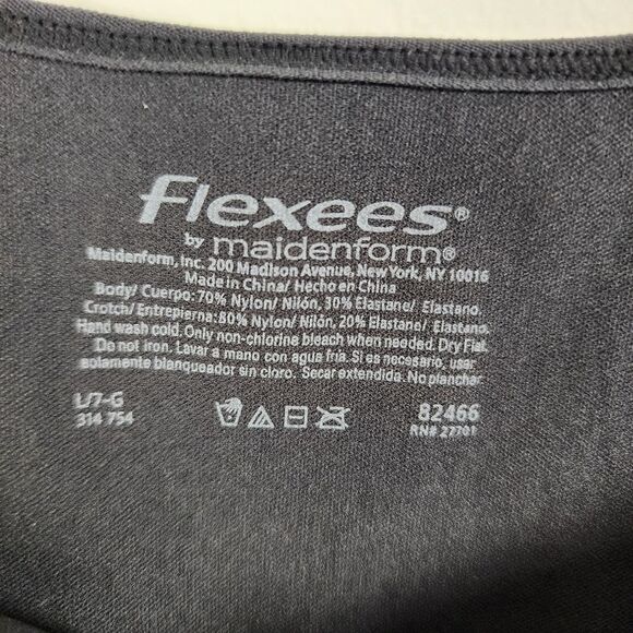 Maidenform Flexes Black Shape wear Stretch Jumpsuit Romper Size L - Picture 2 of 10